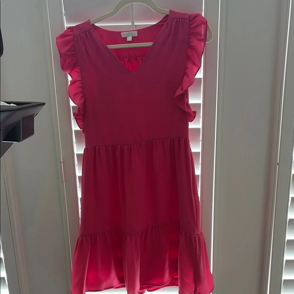 Pink Ruffled Dress - Picture 1 of 4
